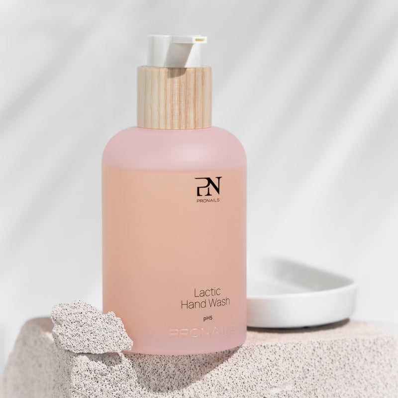 Pronails | lactic hand wash ph5 - glazen dispenser